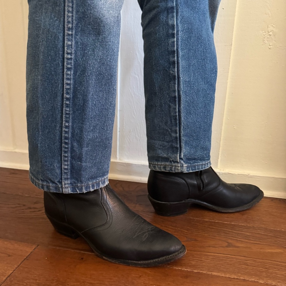 Men's Black Leather Boots by Boulet